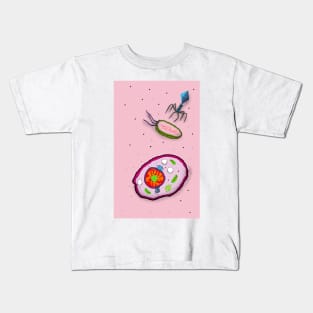 Cells on Pink Kids T-Shirt